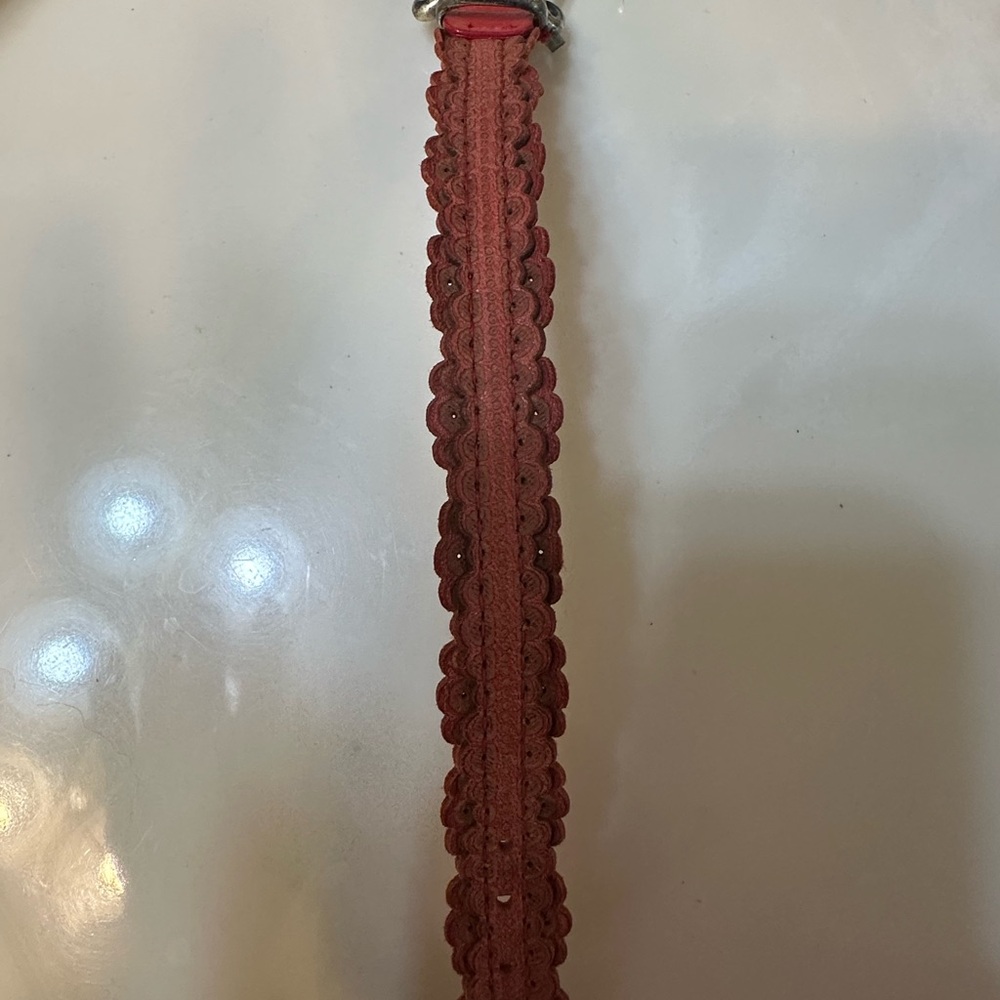 Authentic Bottega Veneta Red Leather Bracelet with Silver Buckle - Picture 4 of 4